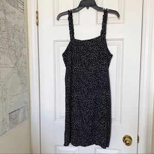 &otherstories mini dot ruffle strap dress size 10